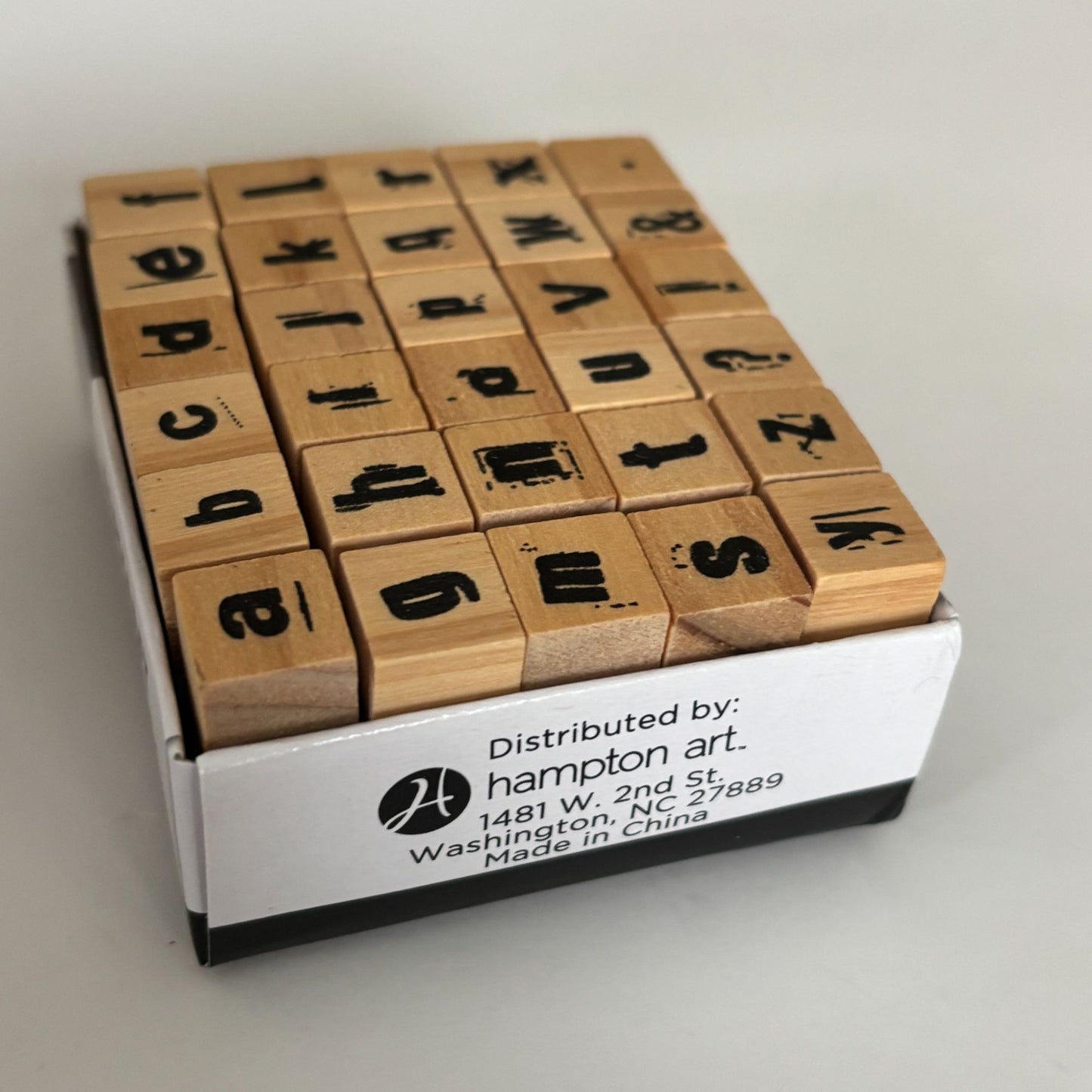 Hampton Art Rubber Stamps Alphabet Stamp Set 30 Small Lowercase Letters Mini Tiny Cardmaking