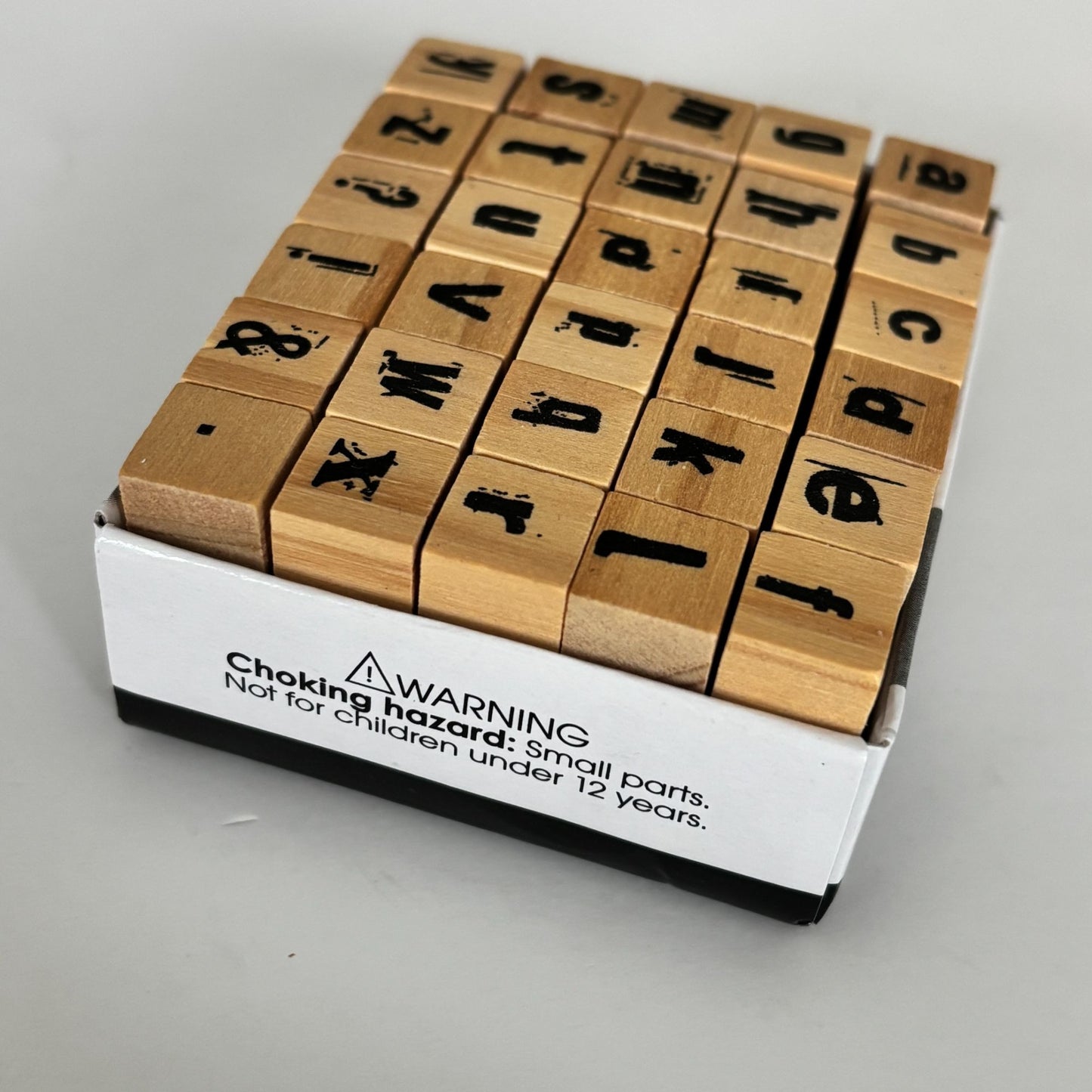 Hampton Art Rubber Stamps Alphabet Stamp Set 30 Small Lowercase Letters Mini Tiny Cardmaking
