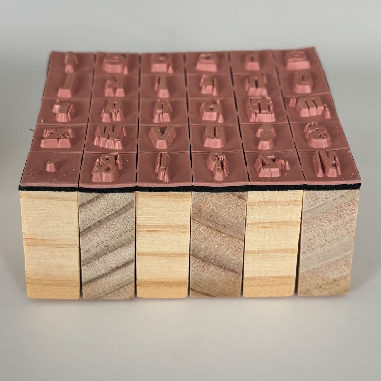 Hampton Art Rubber Stamps Alphabet Stamp Set 30 Small Lowercase Letters Mini Tiny Cardmaking
