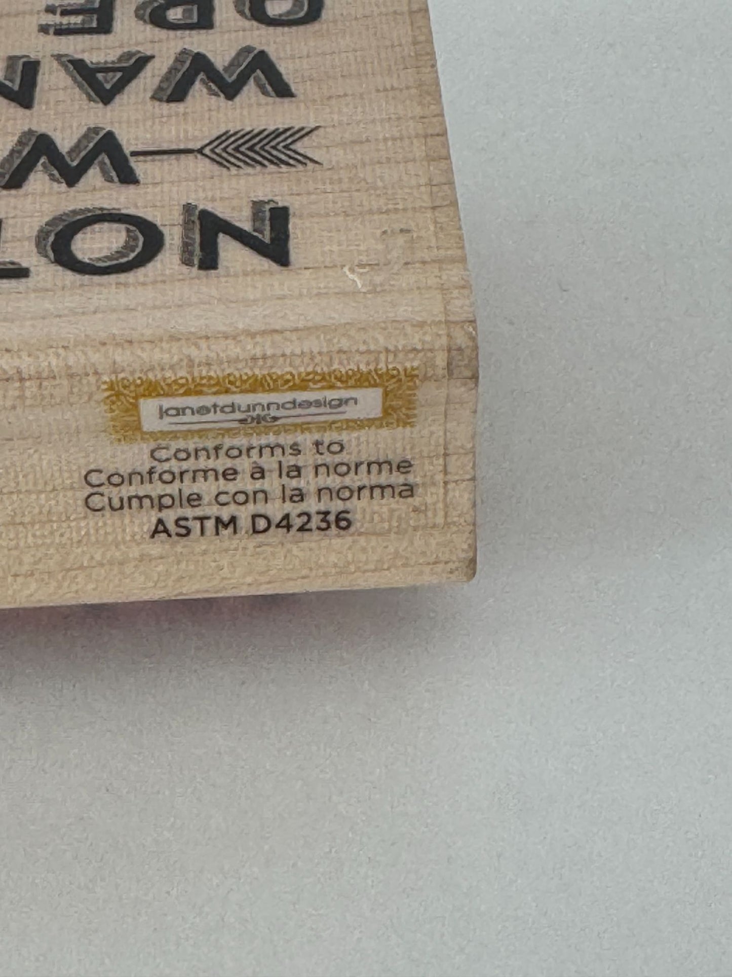 Hampton Art Rubber Stamp Not All Who Wander Are Lost Card Making Words Travel