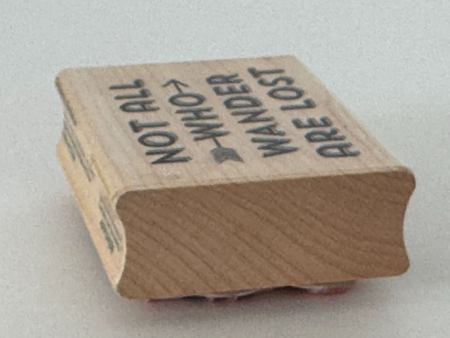 Hampton Art Rubber Stamp Not All Who Wander Are Lost Card Making Words Travel