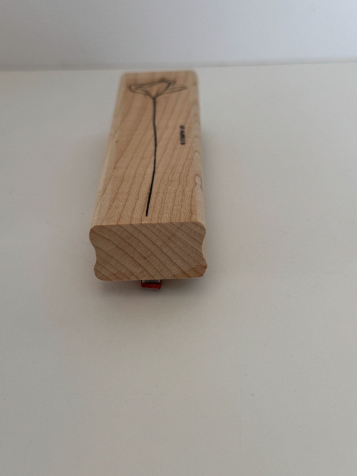 Stampin Up Rubber Stamp Floral Line Art Design Long Stemmed Flower Spring Garden