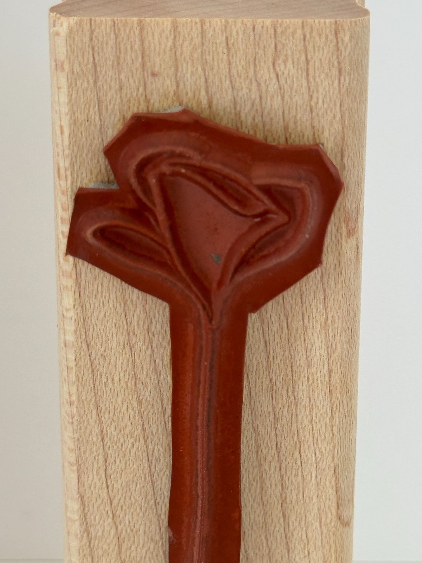 Stampin Up Rubber Stamp Floral Line Art Design Long Stemmed Flower Spring Garden