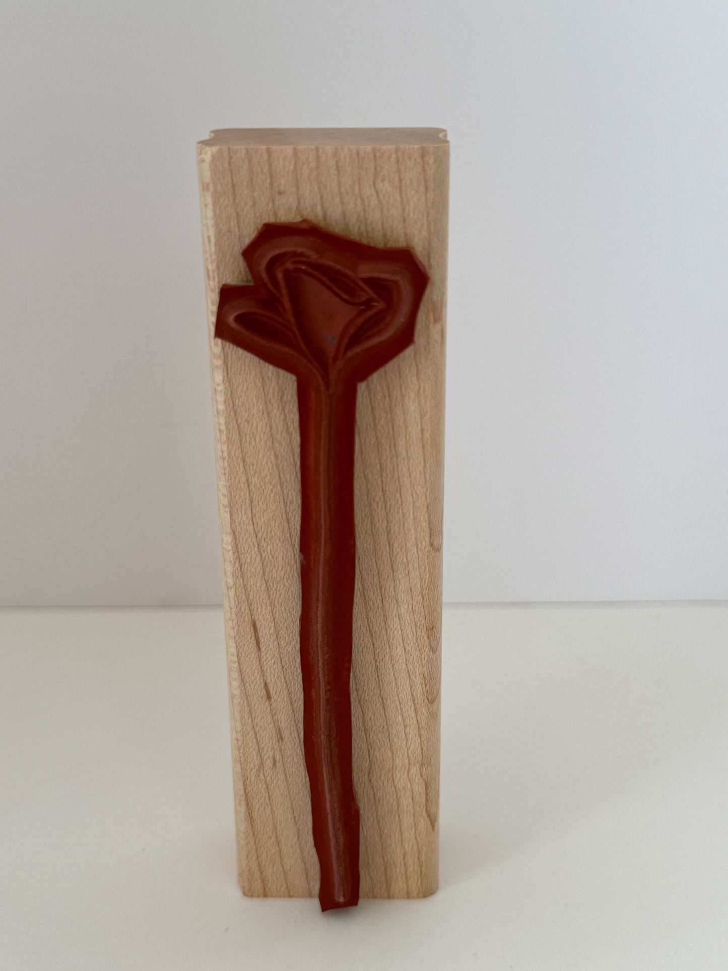 Stampin Up Rubber Stamp Floral Line Art Design Long Stemmed Flower Spring Garden