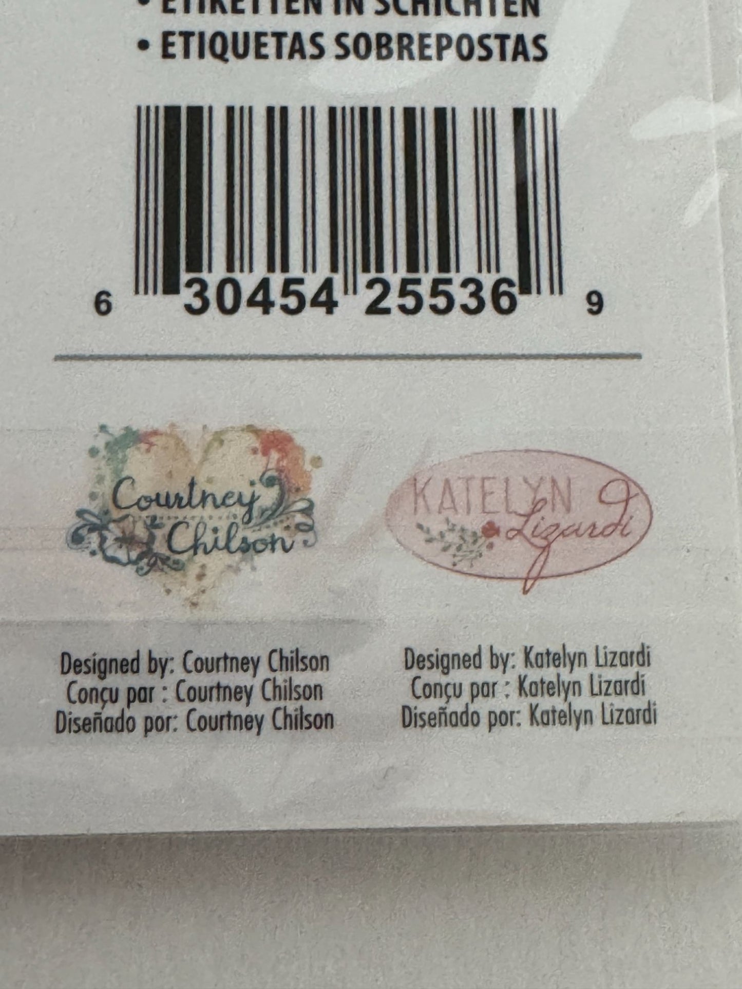 Sizzix Framelits 6 Dies 4 Clear Stamps Layered Labels Frames Birthday Cardmaking