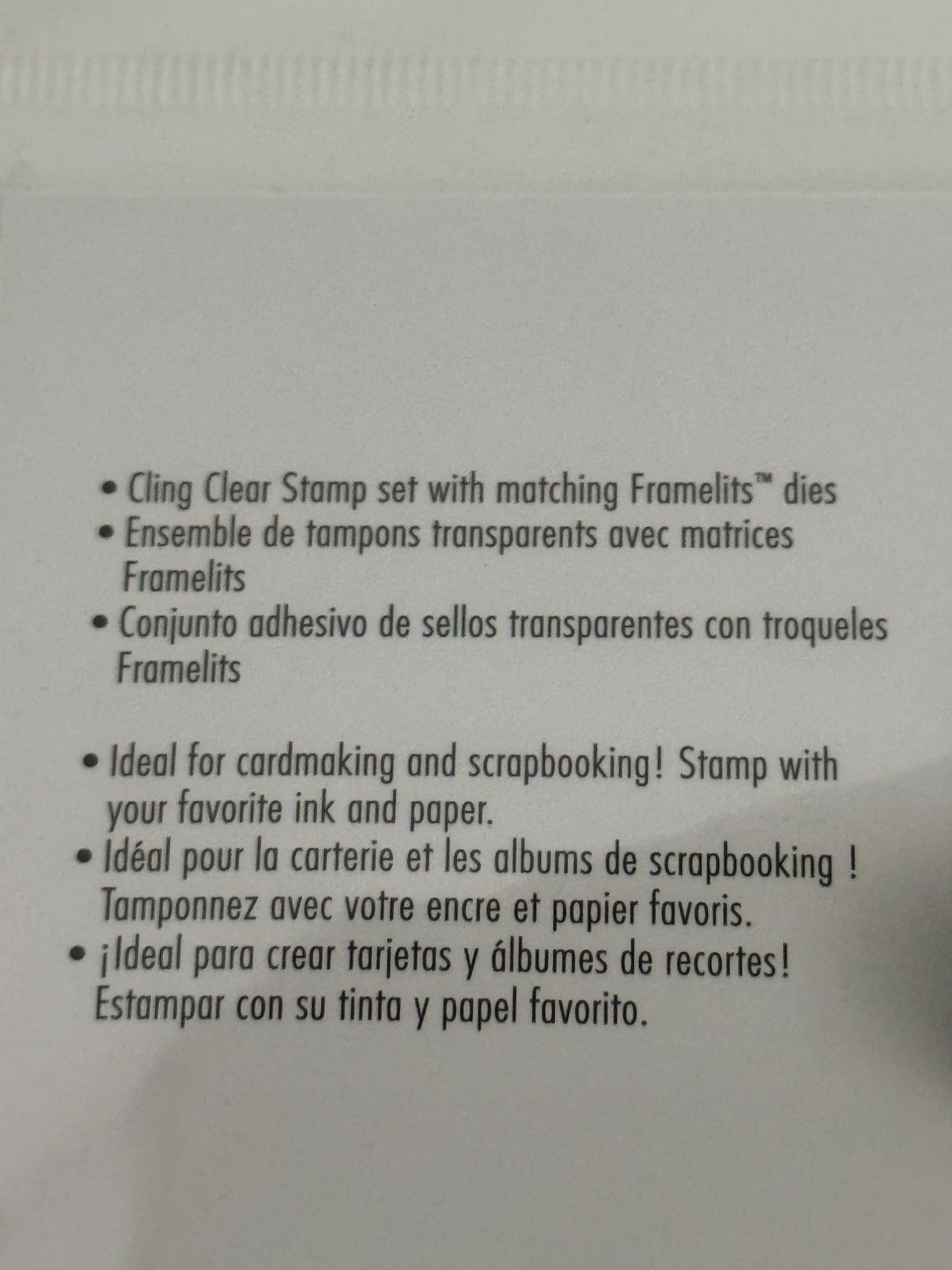 Sizzix Framelits 6 Dies 4 Clear Stamps Layered Labels Frames Birthday Cardmaking