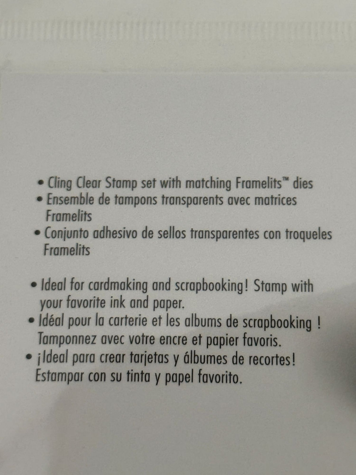 Sizzix Framelits 6 Dies 4 Clear Stamps Layered Labels Frames Birthday Cardmaking