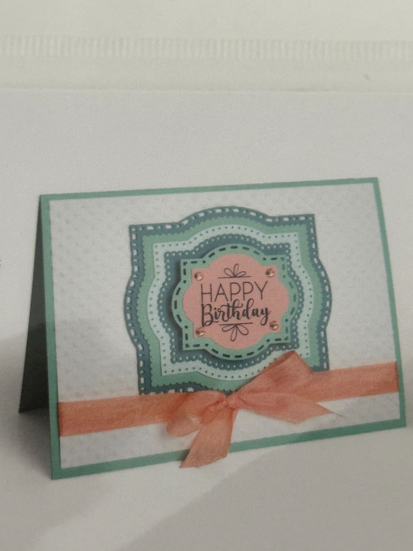 Sizzix Framelits 6 Dies 4 Clear Stamps Layered Labels Frames Birthday Cardmaking