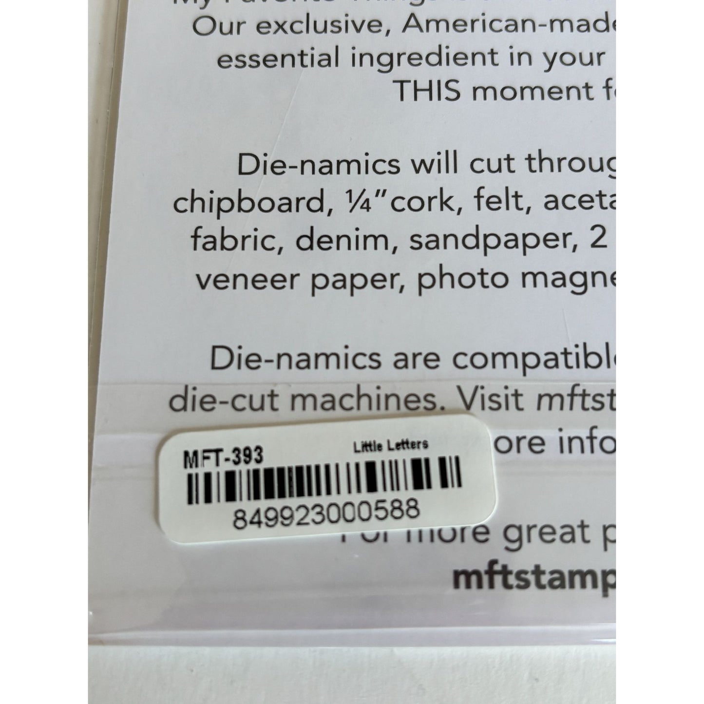 My Favorite Things Die-Namics Little Letters Alphabet Steel Die Set Crafting Cardmaking