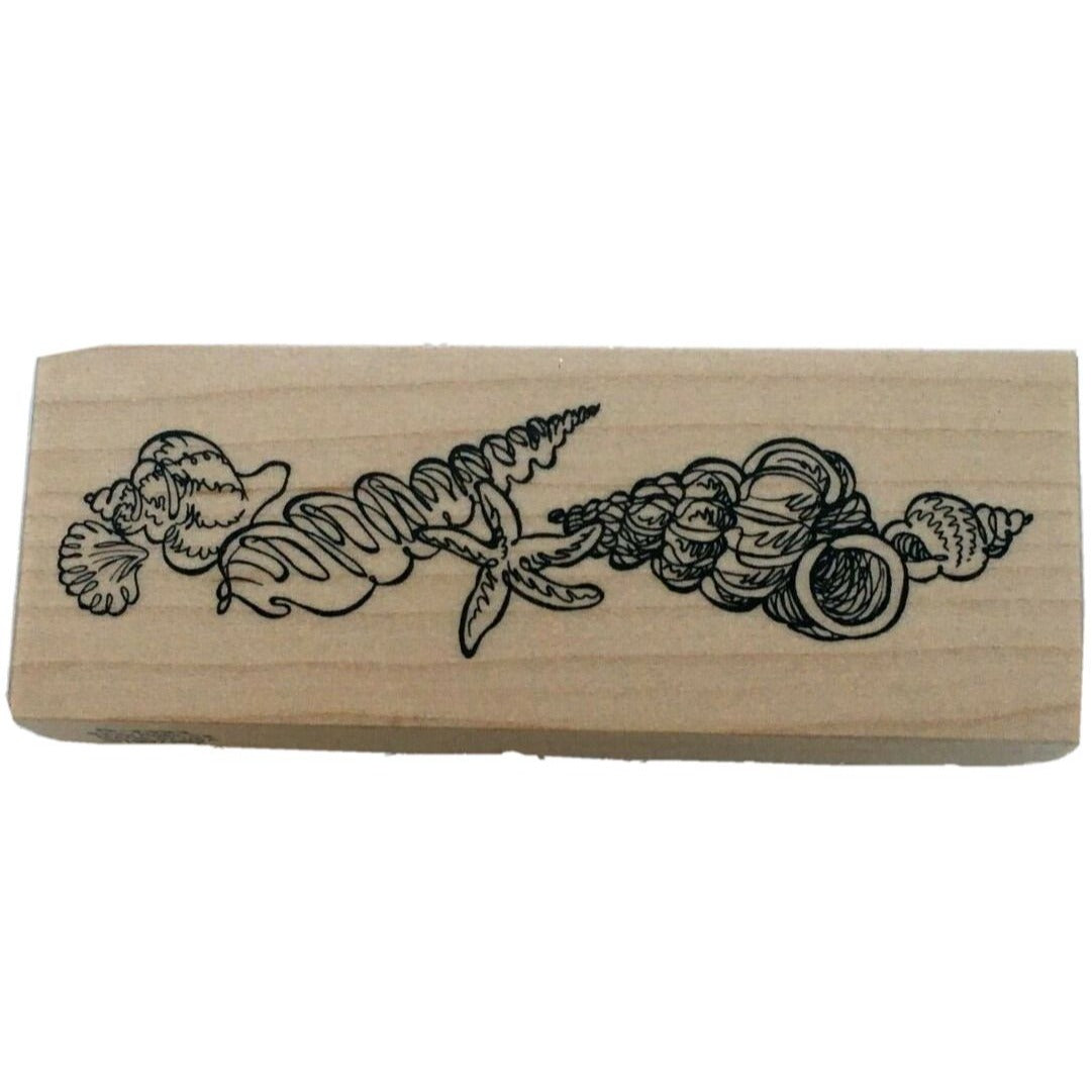 PSX Seashells Stamp Beach Shell Collection Border Seaside Ocean Nautical G2323
