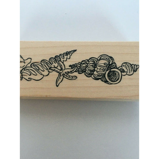 PSX Seashells Stamp Beach Shell Collection Border Seaside Ocean Nautical G2323