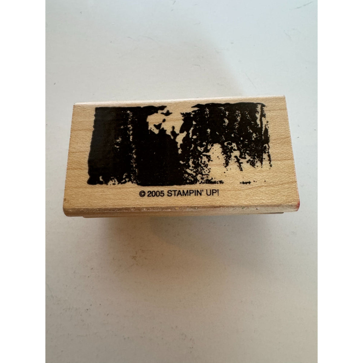 Stampin Up Rubber Stamp Smudge Abstract Art Card Making Background Silhouette