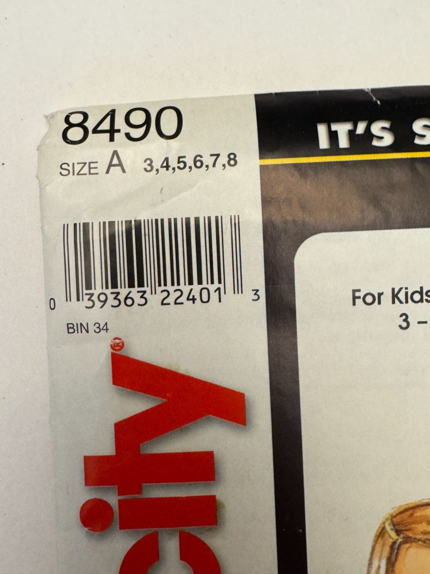 Simplicity Sewing Pattern 8490 Kids Pajamas 3-8 Short & Long Sleeve Easy To Sew