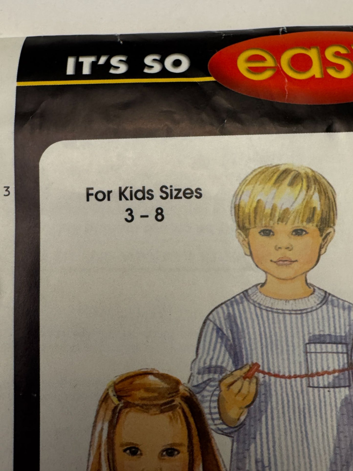 Simplicity Sewing Pattern 8490 Kids Pajamas 3-8 Short & Long Sleeve Easy To Sew