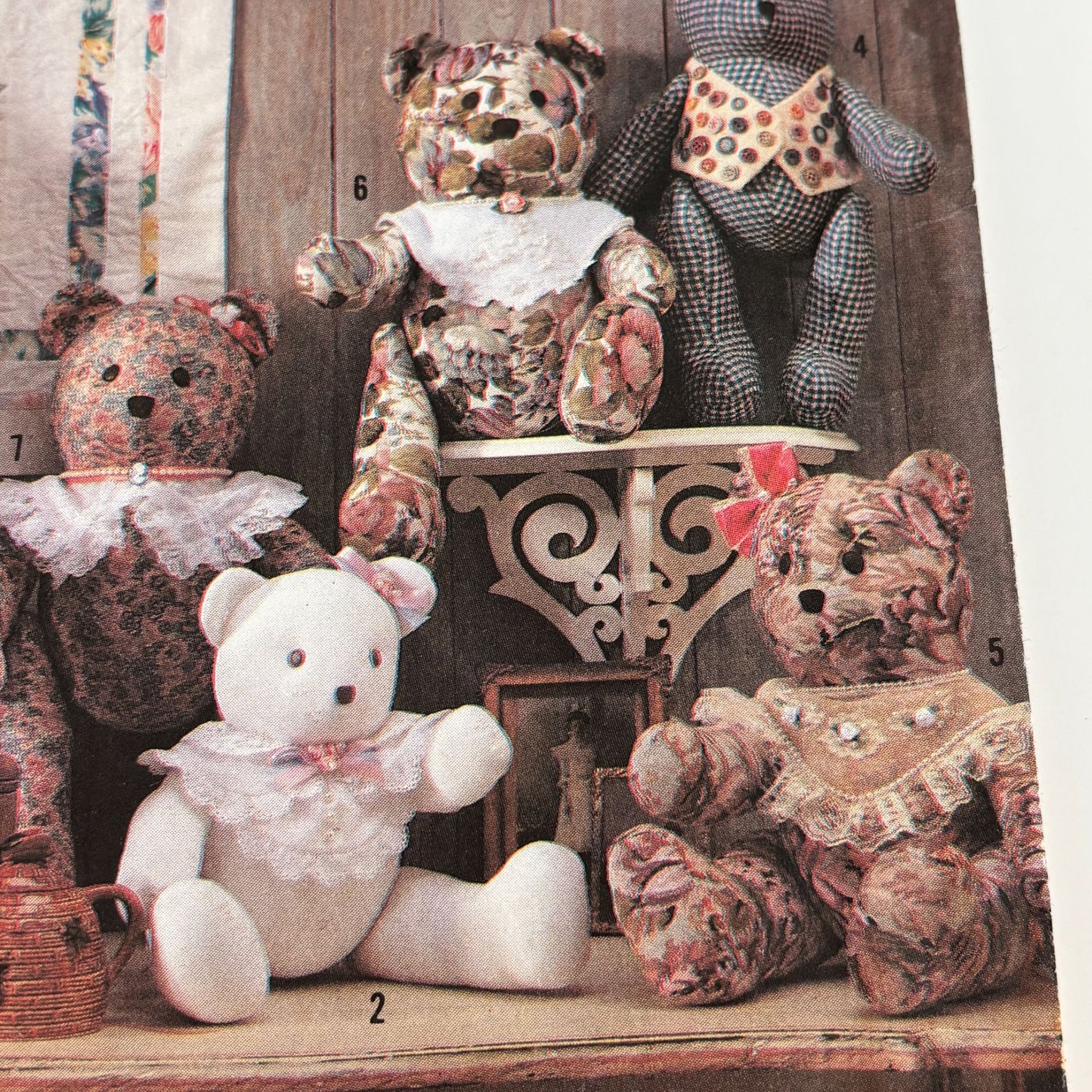 Simplicity Sewing Pattern 9894 Memory Bear Stuffed Teddy Vintage 1990s Uncut Craft