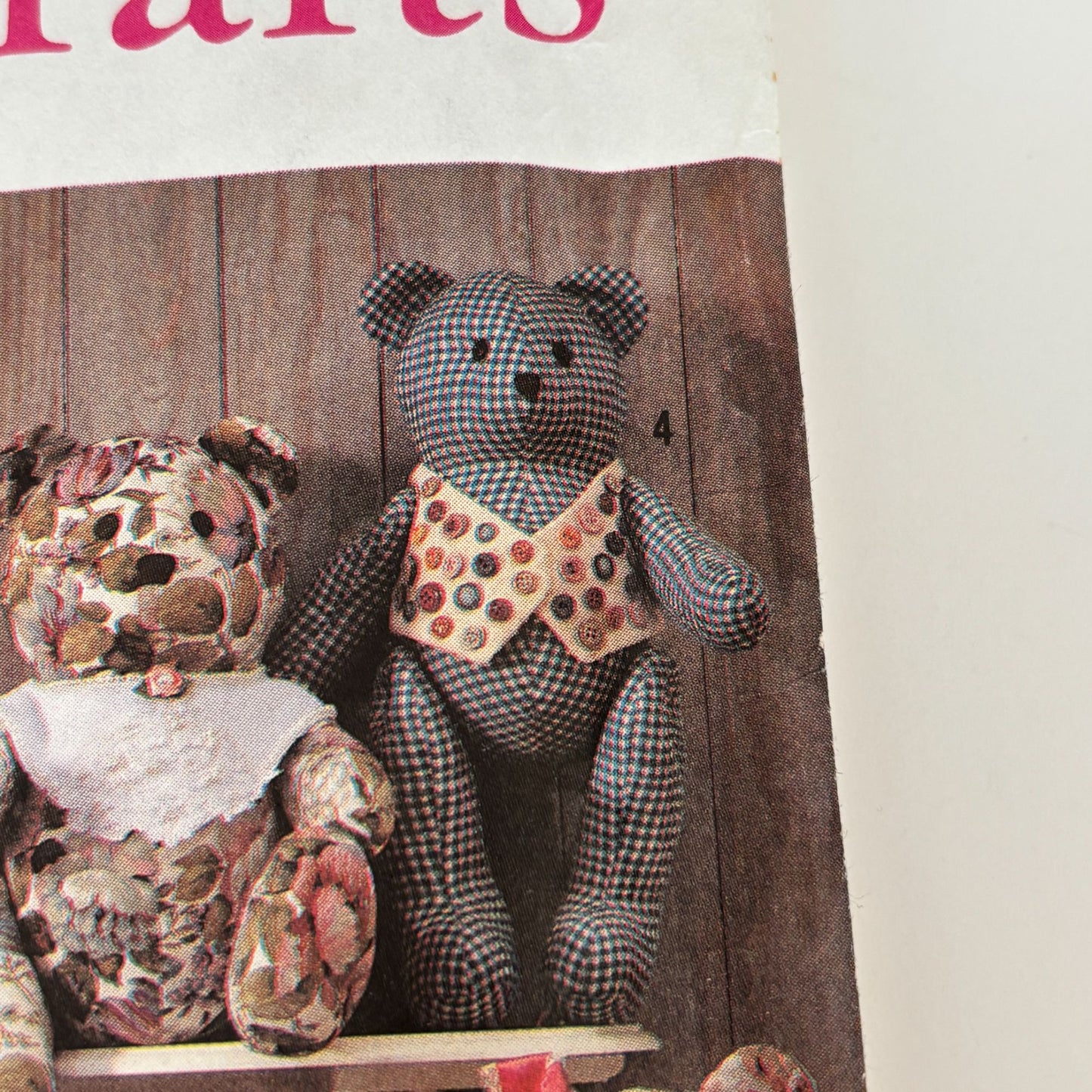 Simplicity Sewing Pattern 9894 Memory Bear Stuffed Teddy Vintage 1990s Uncut Craft