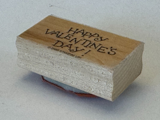 Stampin Up Rubber Stamp Happy Valentines Day Card Making Words Sentiment Love