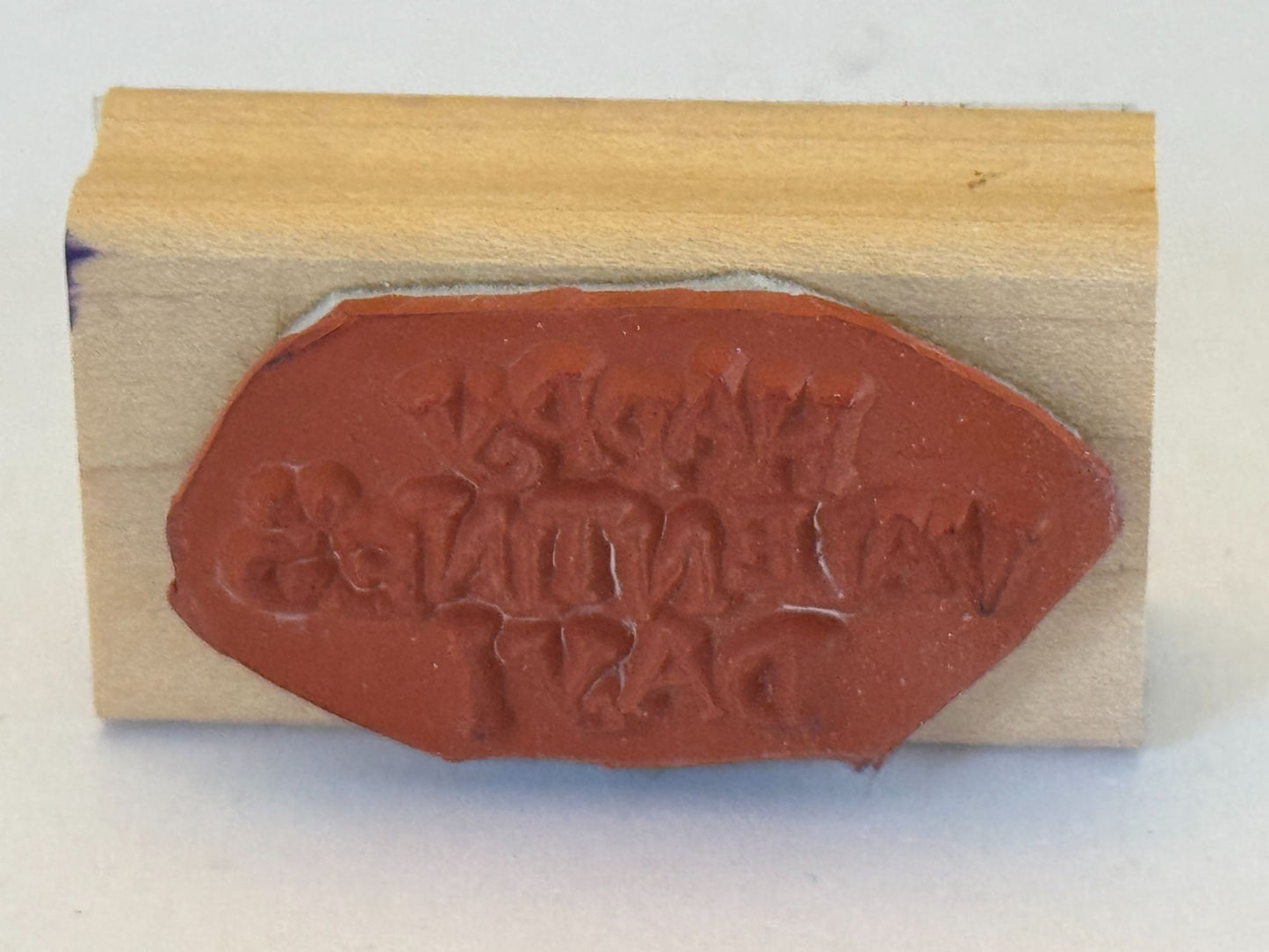 Stampin Up Rubber Stamp Happy Valentines Day Card Making Words Sentiment Love