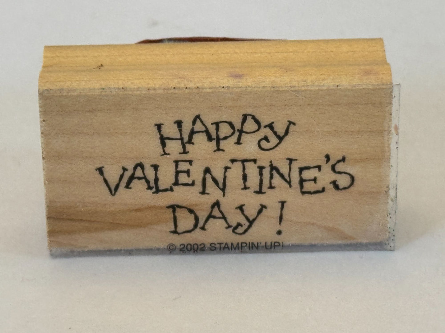 Stampin Up Rubber Stamp Happy Valentines Day Card Making Words Sentiment Love