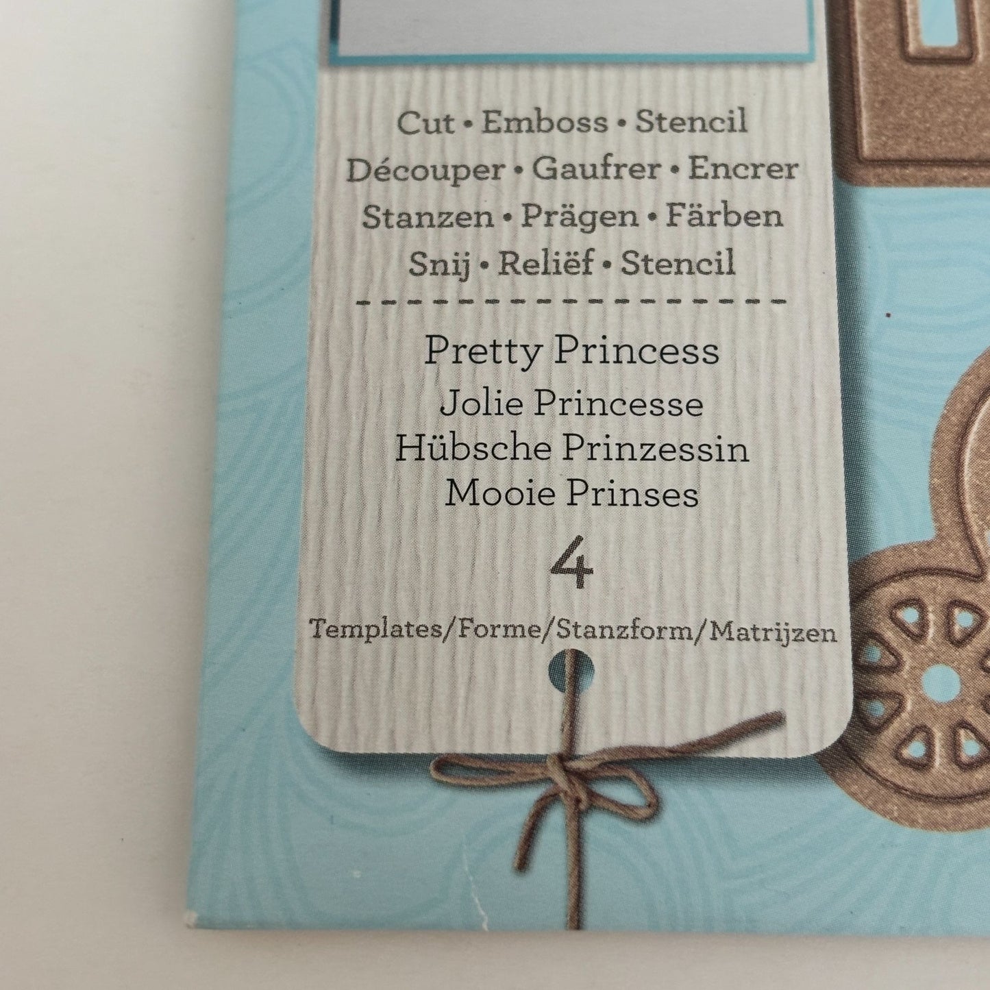 Spellbinders Die D-Lites Pretty Princess Tiara Castle Metal Die Set Cardmaking