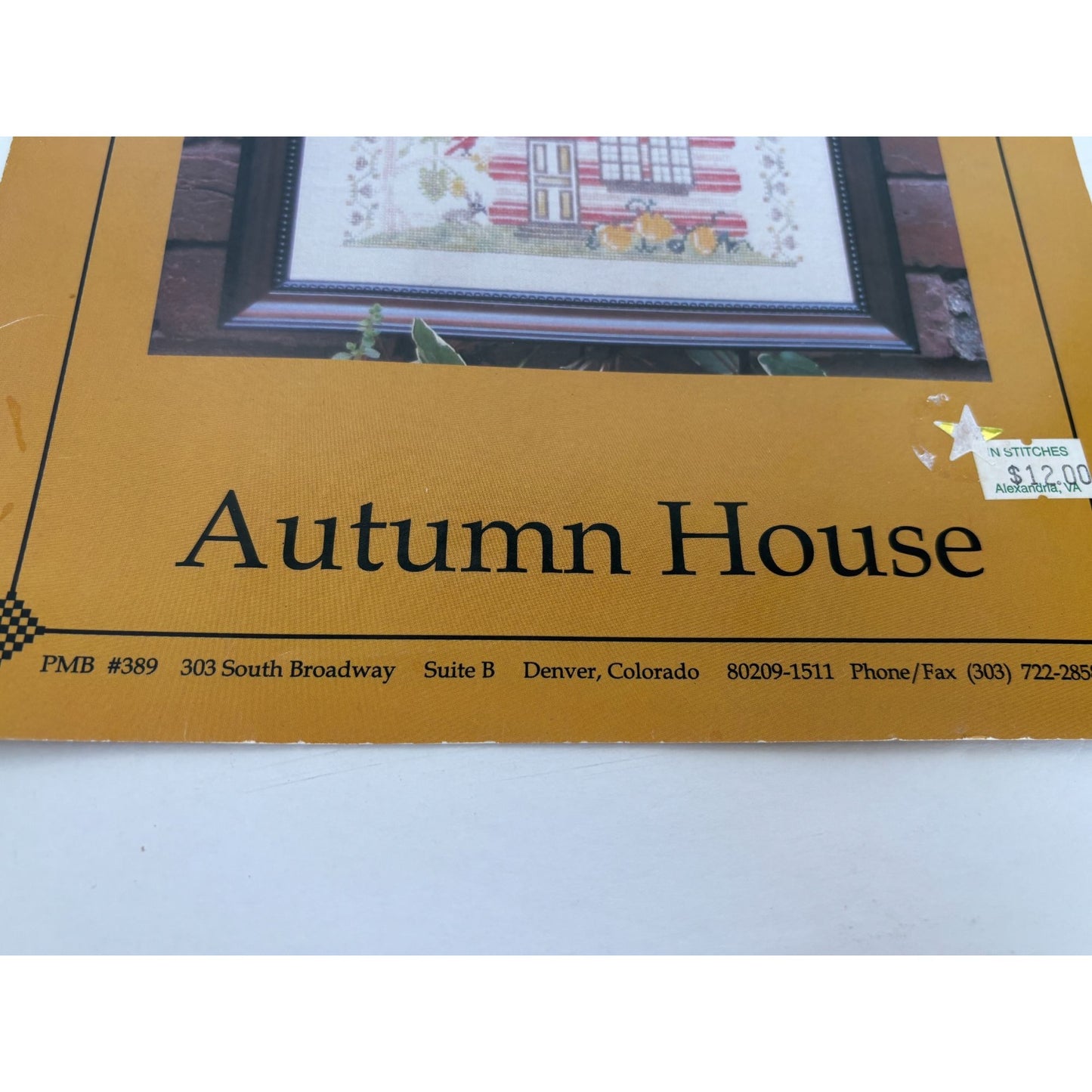 The Workbasket Counted Cross Stitch Pattern Autumn House Fall Season Cabin 389