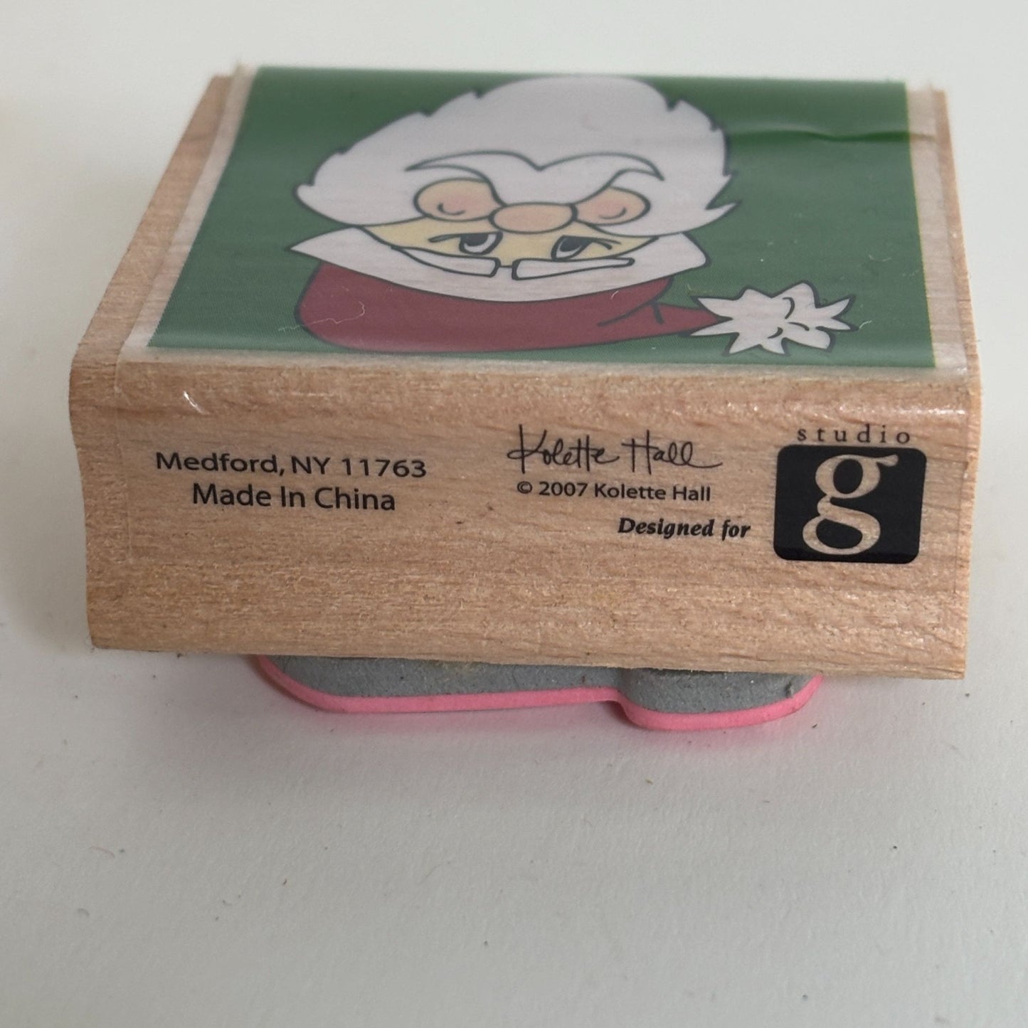 Studio G Rubber Stamp Santa Claus Face Christmas Card Making Holiday Paper Craft