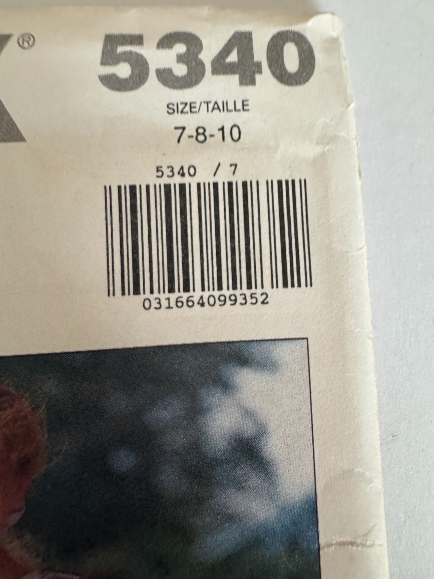 Butterick Sewing Pattern 5340 Girls Dress Spring Easter Party Easy 7 8 10 90s UC