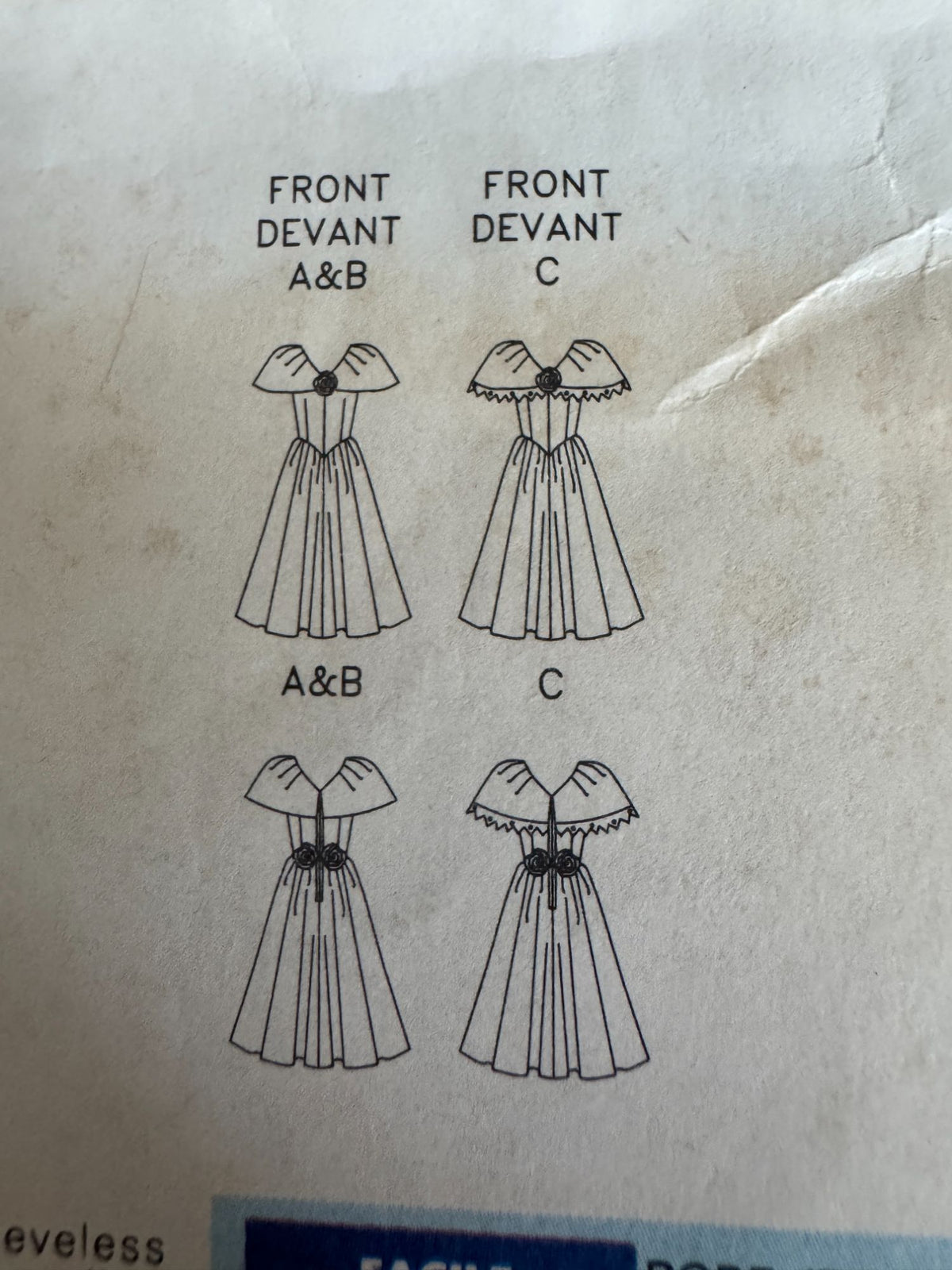 Butterick Sewing Pattern 5340 Girls Dress Spring Easter Party Easy 7 8 10 90s UC