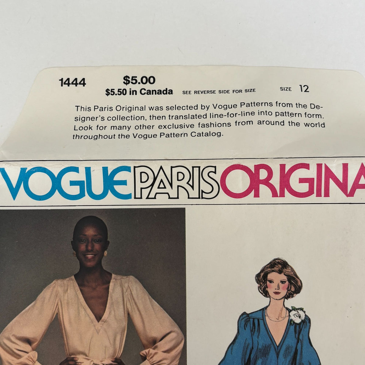 Vogue Paris Original Sewing Pattern 1444 Evening Dress Tunic Pants Emanuel Ungaro 12 Uncut