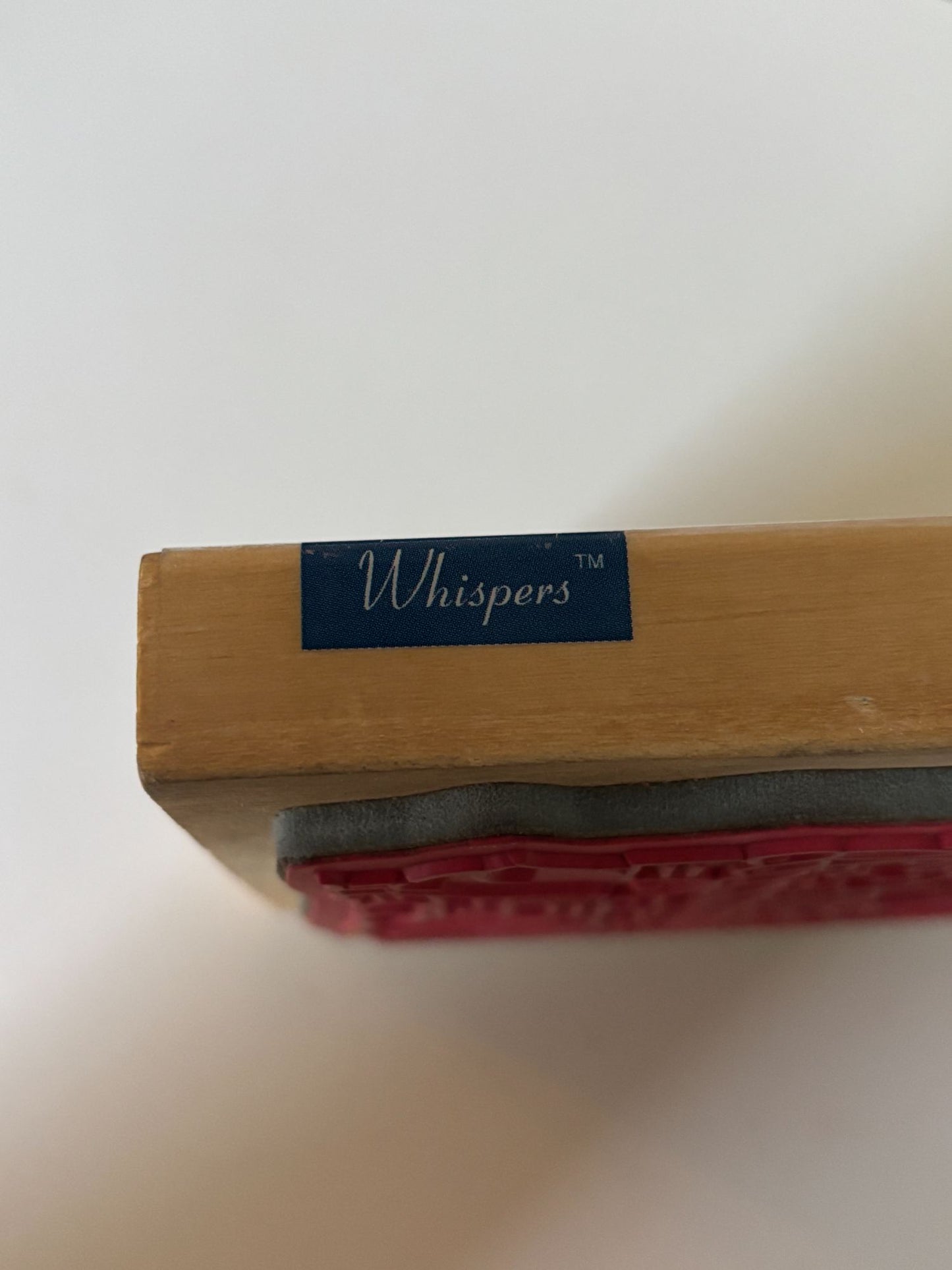 Whispers Rubber Stamp Easter Egg Basket Bunny Chick Spring Large Big Card Making