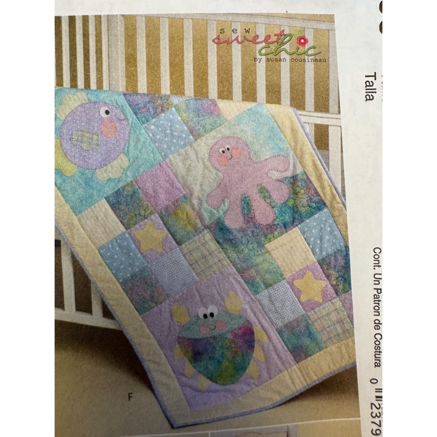 McCalls Sewing Pattern M6096 Baby Nursery Decor Quilt Blanket Sew Sweet Chic Uncut