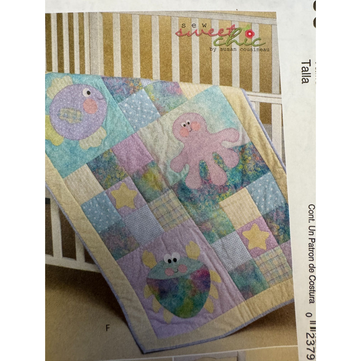 McCalls Sewing Pattern M6096 Baby Nursery Decor Quilt Blanket Sew Sweet Chic Uncut