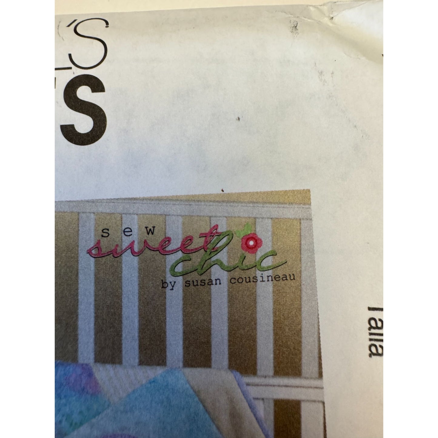 McCalls Sewing Pattern M6096 Baby Nursery Decor Quilt Blanket Sew Sweet Chic Uncut