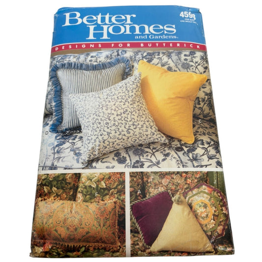 Butterick Sewing Pattern 4593 Decorative Pillows Better Homes Gardens Home Decor