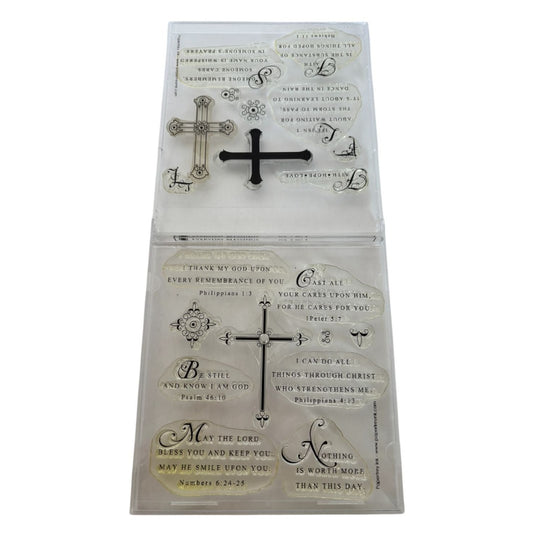 Papertrey Ink Clear Stamp Set Everyday Blessings Christian Cross Bible Quotes