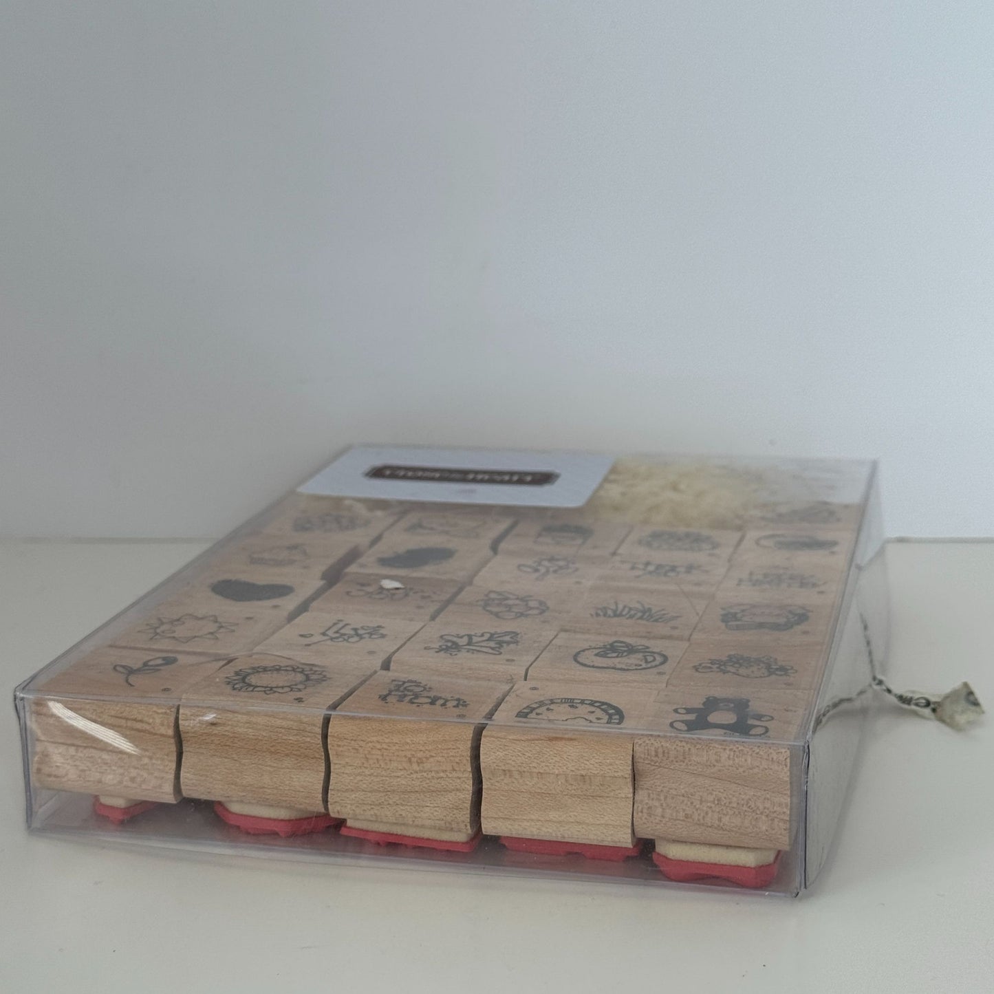 Close To My Heart Wooden Rubber Stamp Set 26 Fruit To From Birthday Pig Small