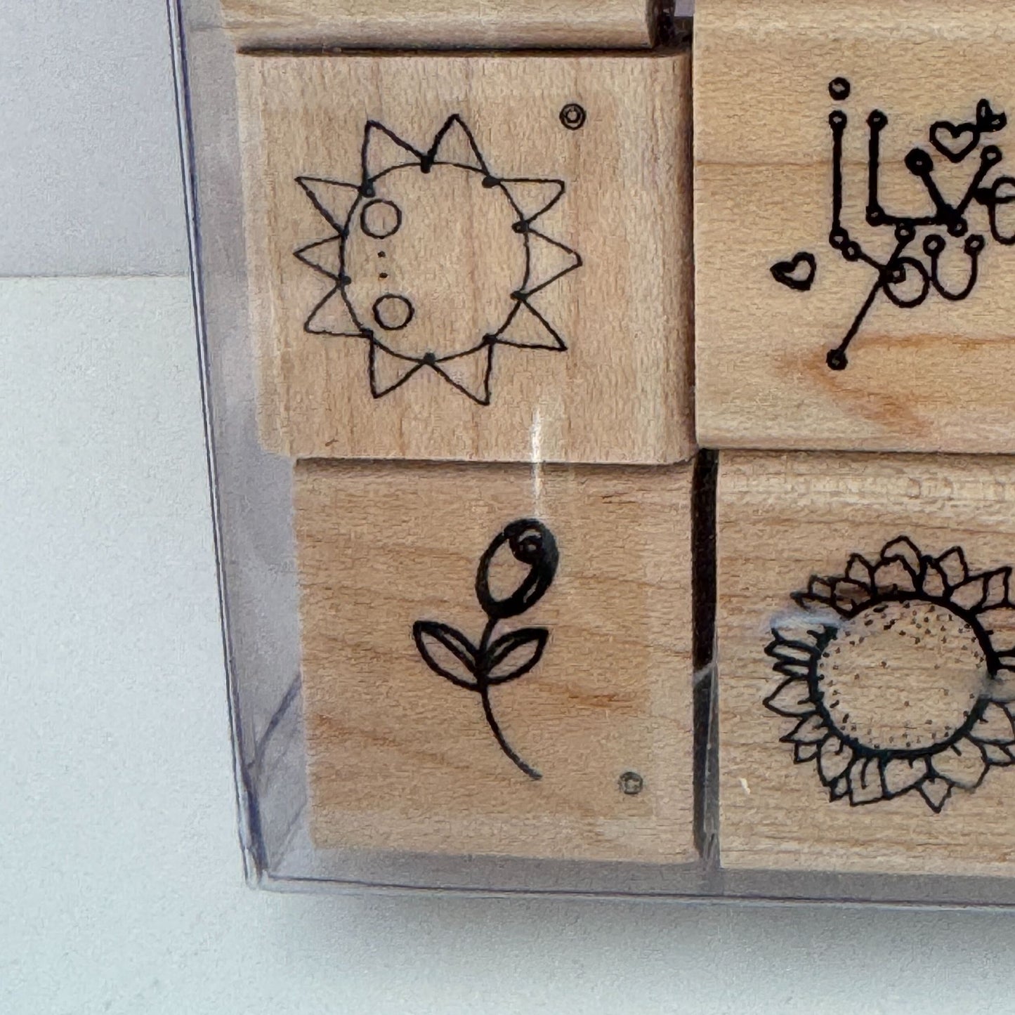 Close To My Heart Wooden Rubber Stamp Set 26 Fruit To From Birthday Pig Small