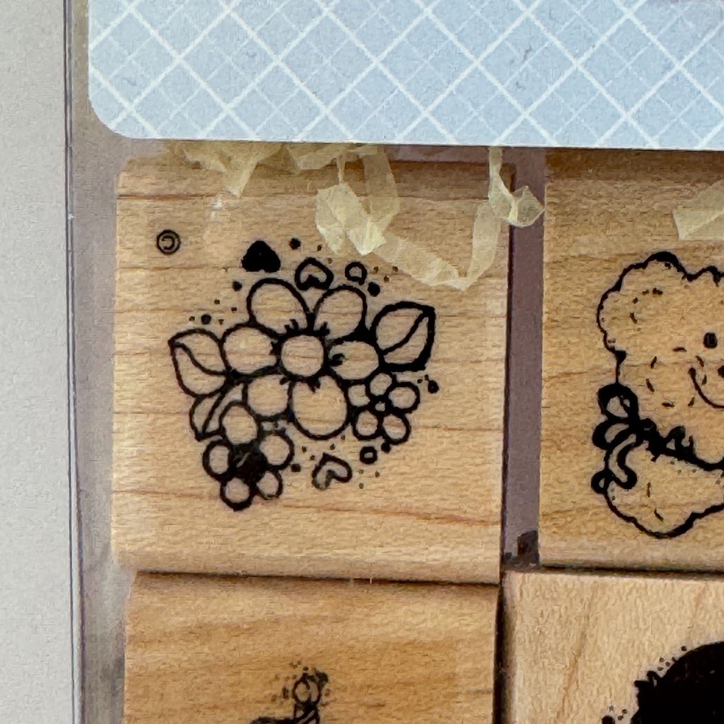 Close To My Heart Wooden Rubber Stamp Set 26 Fruit To From Birthday Pig Small