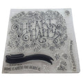 CTMH Acrylic Stamp Set Heartfelt Sentiments You Make My Heart Happy Blessed Home
