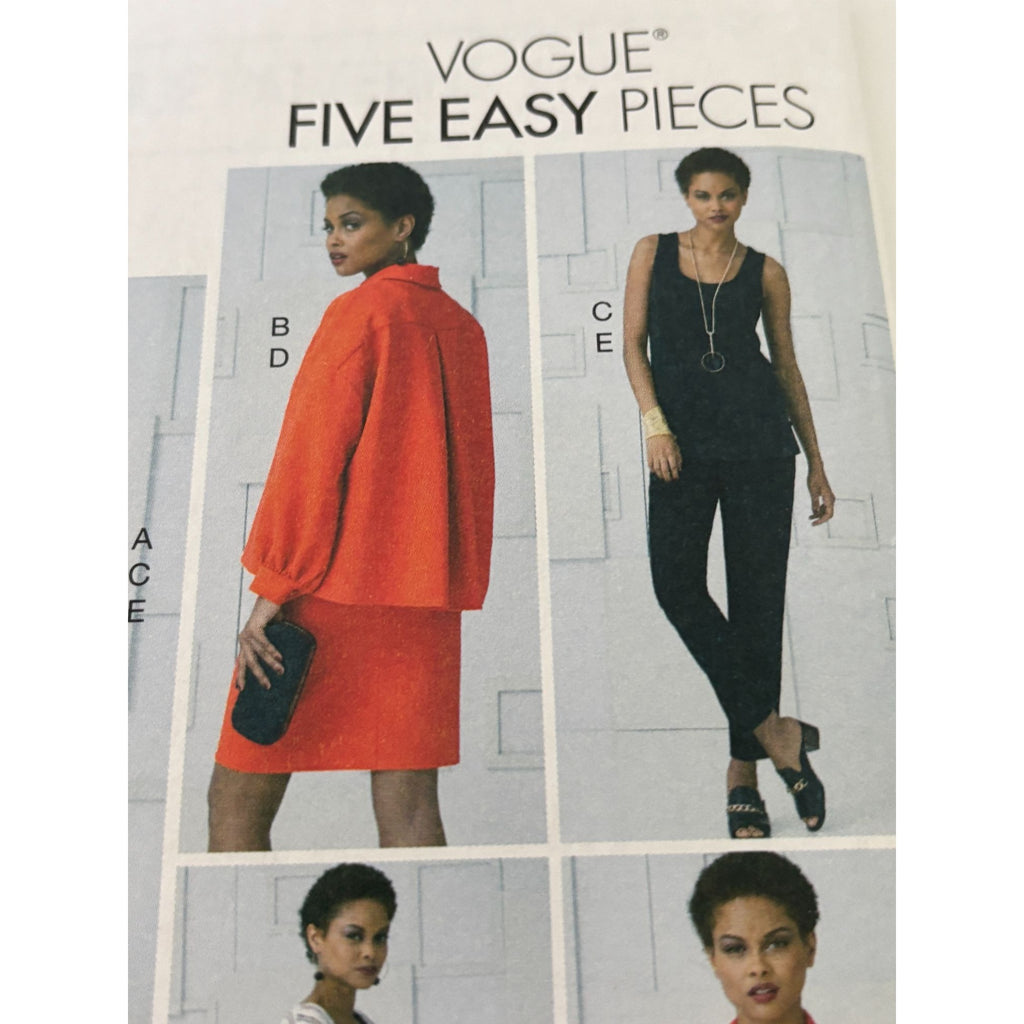Vogue Sewing Pattern V9286 Tops Pants Skirt Work Career Easy Sizes L XL XXL UC