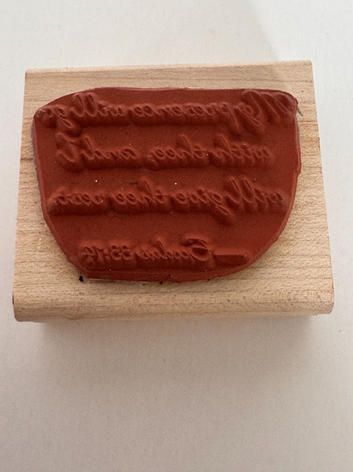 Stampin Up Rubber Stamp Exodus Bible Verse God Presence Rest Christian Religious