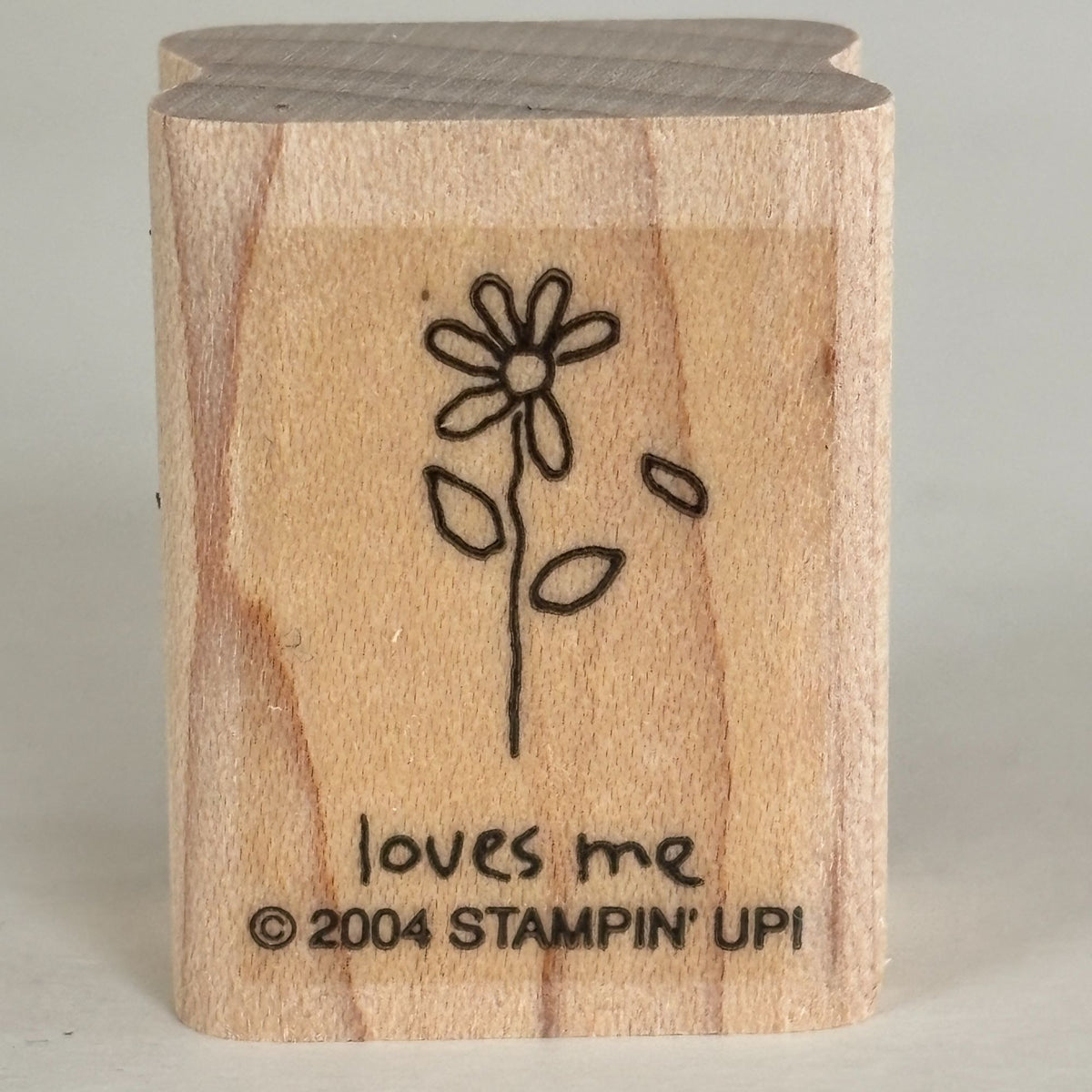 Stampin Up Rubber Stamp He Loves Me He Loves Me Not Flower Mini Daisy Cardmaking