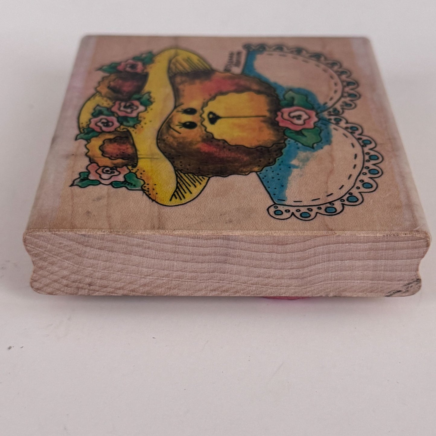 Stampassions Rubber Stamp Beary Elegant Teddy Bear Tea Party Invitation Cardmaking Large