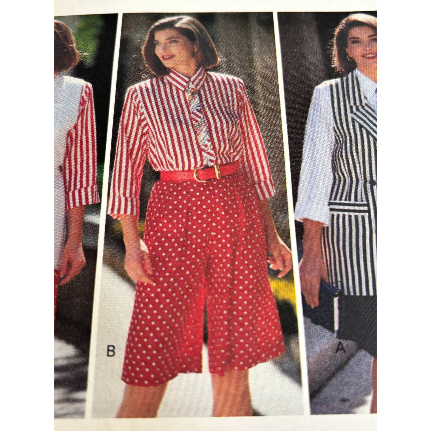 Butterick Sewing Pattern 6649 Vest Shirt Shorts Tie 90s Vintage Preppy 14-18 Uncut