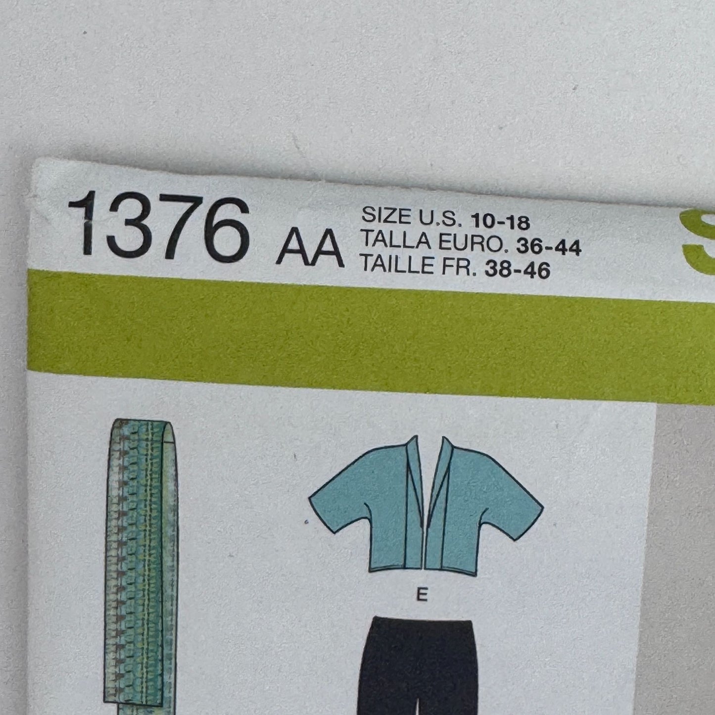 Simplicity Sewing Pattern 1376 Dress Tunic Top Modern Casual Outfit 10-18 Uncut Leggings Jacket