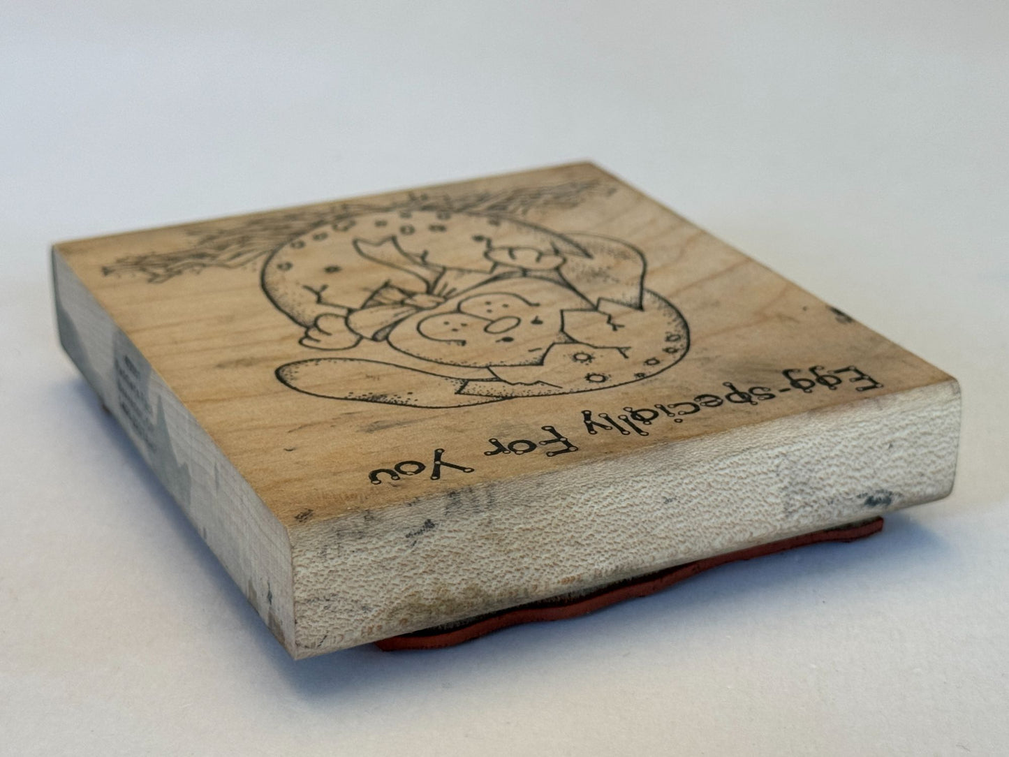Peddlers Pack Rubber Stamp Egg-Specially For You Easter Bunny Egg Card Making