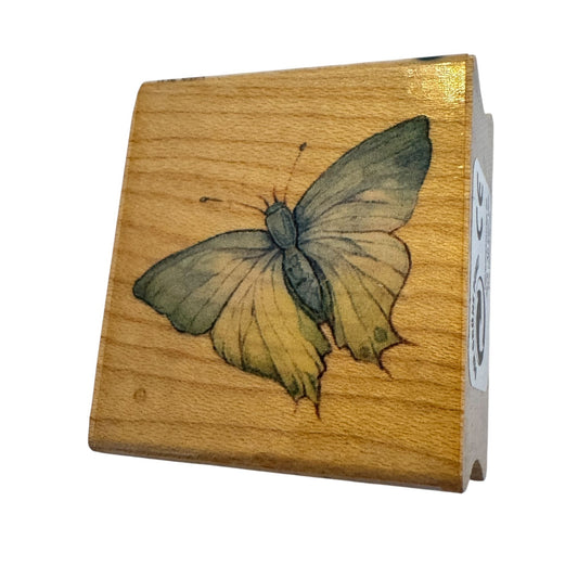 Butterfly Rubber Stamp Brenda Walton All Night Media Garden Spring Nature