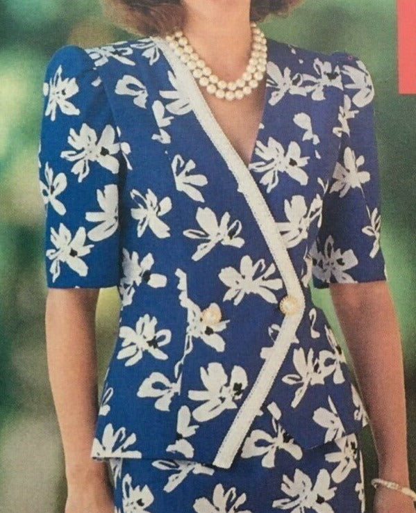 Butterick Sewing Pattern 5421 Pencil Skirt Suit Work 1990s Vintage 6 8 10 UC