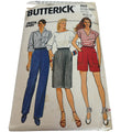 Butterick Sewing Pattern 6552 Shorts Skirt Pants 1980s Summer CUT 14 16 18