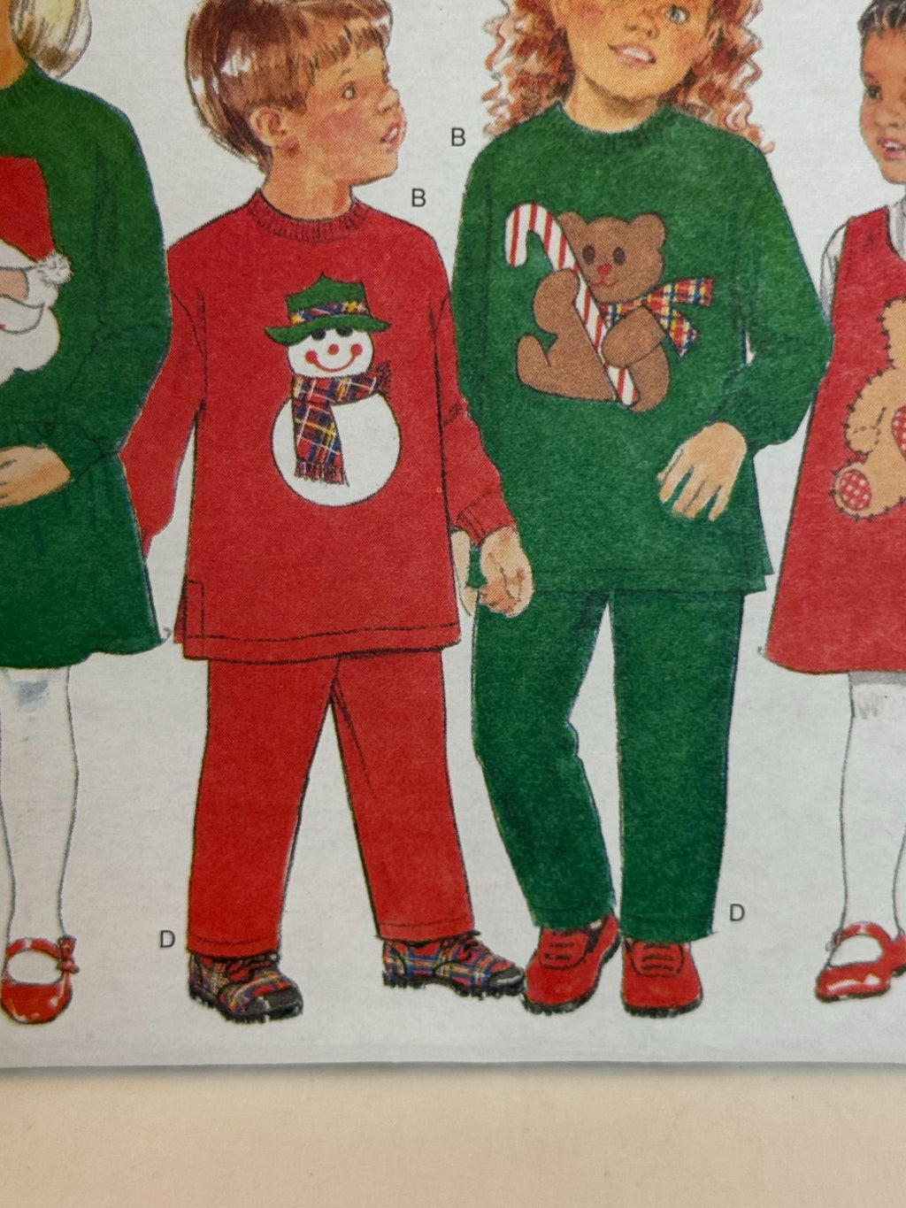 Butterick Sewing Pattern 4650 Kids Holiday Dress Jumpers Outfit Girls 2-5 Uncut